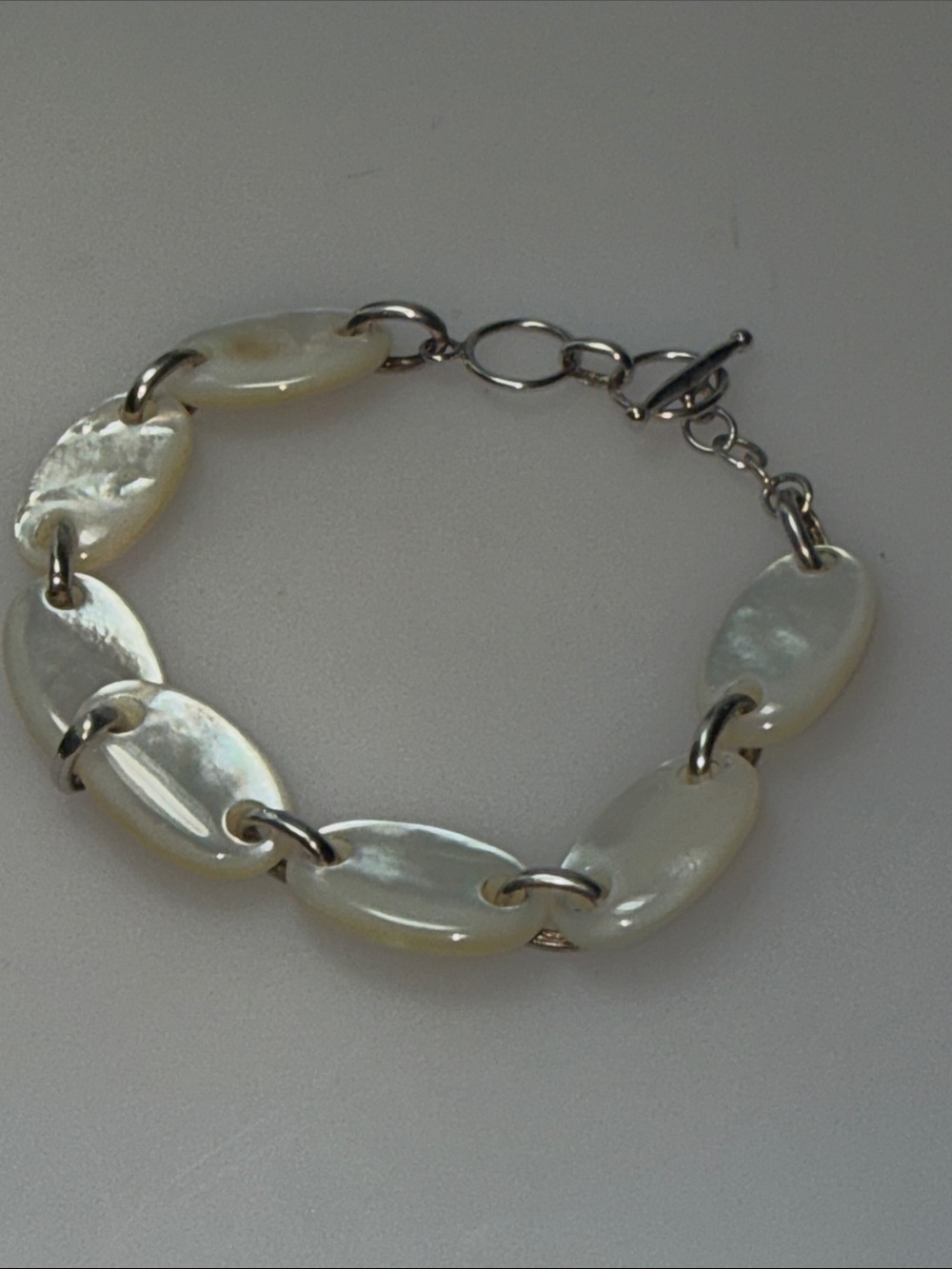 925 Mother-of-Pearl Link Bracelet